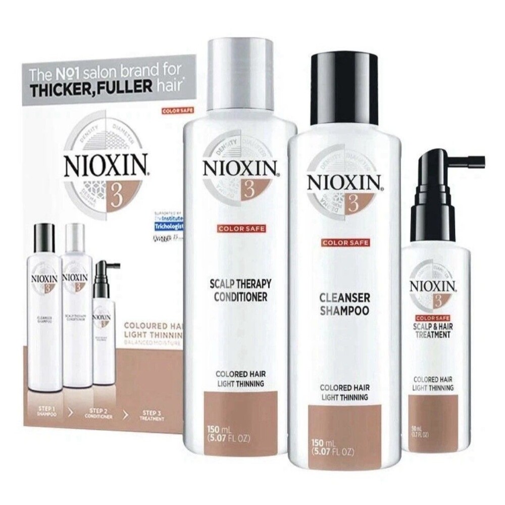 NIOXIN System 3 Kit Cleanser Shampoo & Scalp Therapy Conditioner Colored Hair